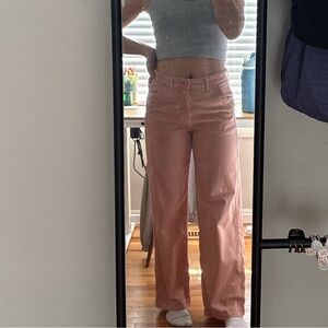 American Eagle Pink wide leg pants